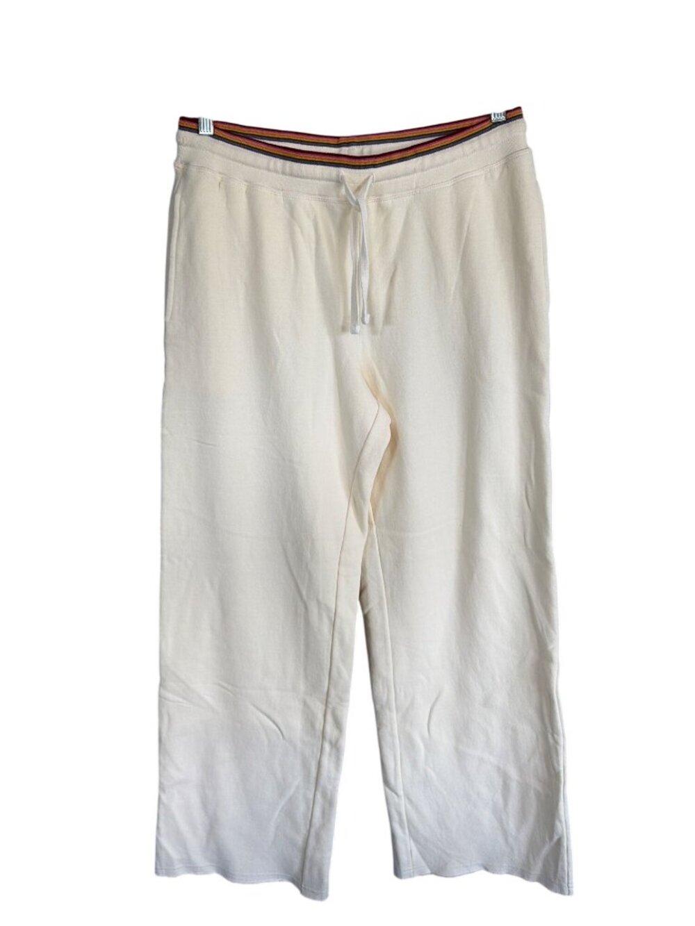 Marine Layer Women's Anytime Wide Leg Sweatpants Medium Off White MSRP$88 - Picture 2 of 10